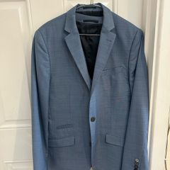 River Island Duck Egg Blue Three Piece Suit 38R / M / 30-32