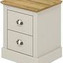 2 Drawer Bedside - Small Side Table, End Table with Storage for Bedroom - Chest of Drawers for Clothes - Organizers and Storage Cabinet for Hallway, Entryway, Living Room - Light Grey Image 5
