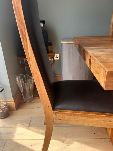 Dining table & 8 chairs solid wood