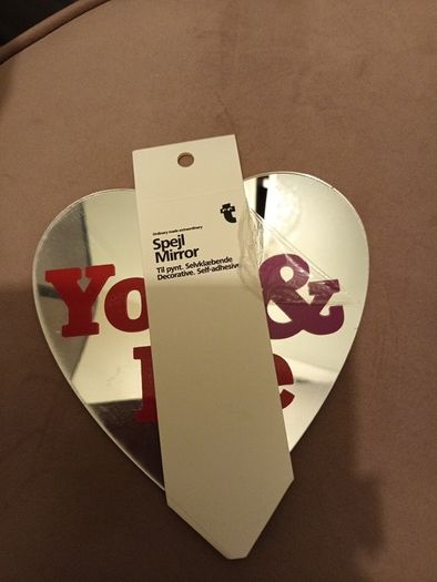 Mini you and me self adhesive mirror