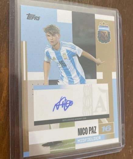 Nico Paz Topps Autograph
