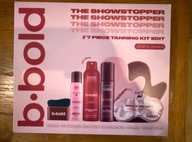 B. old The Showstopper 7 Piece Tanning Gift Set New and Sealed