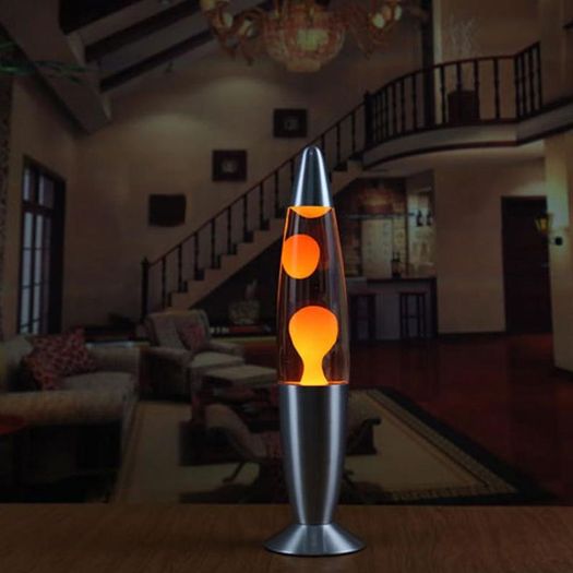 Brand New Amazing Metal Base Jelly-Fish Lighting Wax Volcano Lava Lamp.