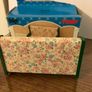 Vintage Sylvanian Families Green/ floral Settee Image 4