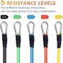 NEW SALE | Resistance Bands Set 5pcs with Handle Strength Exercise Resistance Band Training Fitness Tubes Tension Bands Workout Gym Equipment Image 5