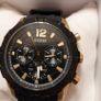 BRAND NEW Mens GUESS Caliber Chronograph Watch  Black Gold Great Deal Image 2