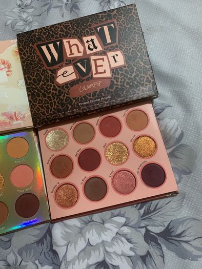 Colourpop eyeshadow palettes , sweet talk , what ever palettes