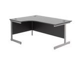 New Black Office Radial / Corner Desk