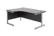 New Black Office Radial / Corner Desk