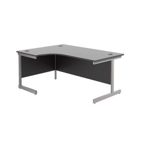 New Black Office Radial / Corner Desk