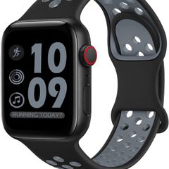 Sport Straps Compatible with Apple Watch Straps 44mm 46mm 42mm 40mm 45mm 41mm 38mm 49mm Women Men, Breathable Soft Silicone for iWatch Series 11 10 9 8 7 6 5 4, Ultra SE 3 2 1