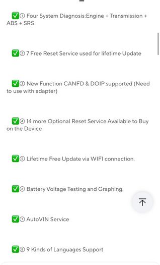 Launch 123x car diagnostics tool NEW 7 reset