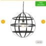 Black Industrial style Pendant light x2 Image 3