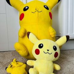 3 soft Pikachu.