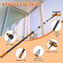 7.2m Telescopic Window Cleaner, Professional Window Cleaning Equipment with Extendable Window Cleaning Pole and 25cm Window Squeegee, Long Reach Window Cleaner Tool for Outdoor/Indoor Use Image 2