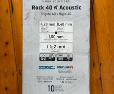 Brand New:  Liberty Rock 40 Acoustic Rigid Click Flooring - "Dallas" - 7 Boxes (12.6m