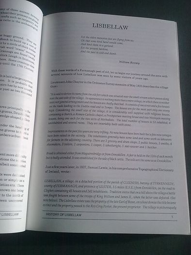 Gazetteer of Lisbellaw and surrounding district Ireland Fermanagh local history
