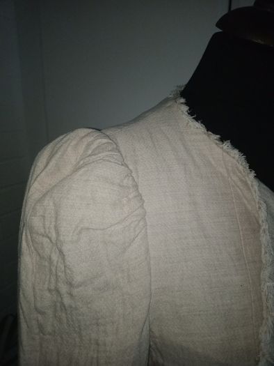 Zara  linen jacket with wide belt size L 10 -12