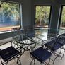 Wrought Iron Dining Tables with Glass Top 10 Seats Image 2