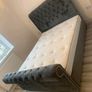 Brand New Sleigh Chesterfield Bed Frame With Mattress Image 6