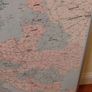 1990s Large  Framed School Wall Map Of Europe Image 6