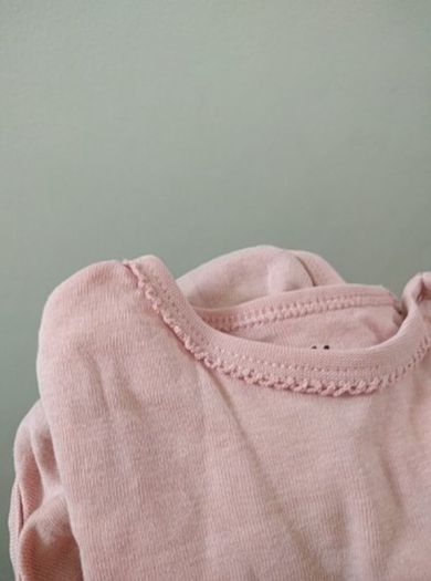 9-12m, long sleeve vest, organic cotton