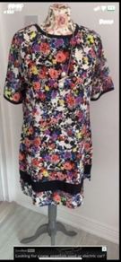 tunic dress multi print size 12