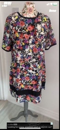 tunic dress multi print size 12