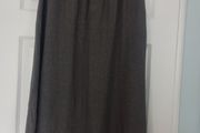 Midi Grey Linen Skirt (NEW)