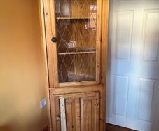 pine wood cabinet