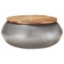 Coffee Table Grey 68x68x30 cm Solid Reclaimed Wood Image 7
