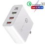 QC 3.0 & PD USB 4 Ports Wall Fast Charger 48W [2 Power Plugs (US/UK)] (Brand New/Warranty) Image 3