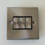 Full Switches & Sockets set Click Deco Satin Chrome Image 7