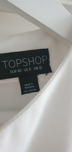 TOPSHOP white dress Sz 12