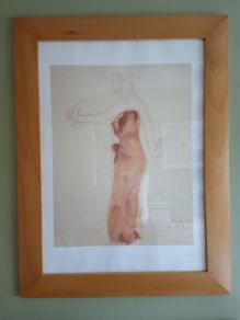 Large framed print