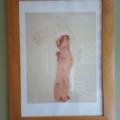 Large framed print