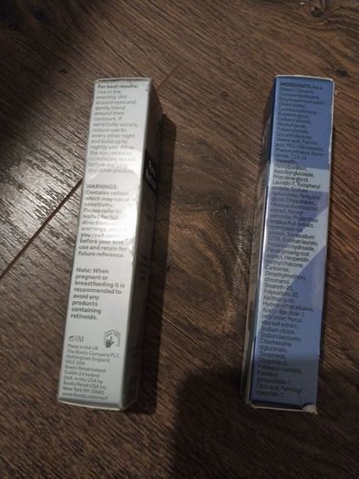 No7 Pure Retinol Eye Cream and No7 Lift & Luminate Triple Action Eye Cream Please read description