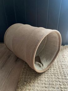Beige Cat Play Tunnel