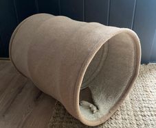 Beige Cat Play Tunnel