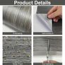 Stair Stickers, Pack of 13, Vintage Wood Grain Self-Adhesive Stair Stickers, 18 x 100 cm, Wood Look Stairs Decor, Kitchen Bathroom Tile Stickers, DIY Furniture Stickers (Dark Grey) Image 4