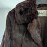 Real fur chocolate color coat Image 3