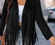Fabulous Black Fringe size 18 - very flattering design