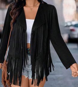 Fabulous Black Fringe size 18 - very flattering design