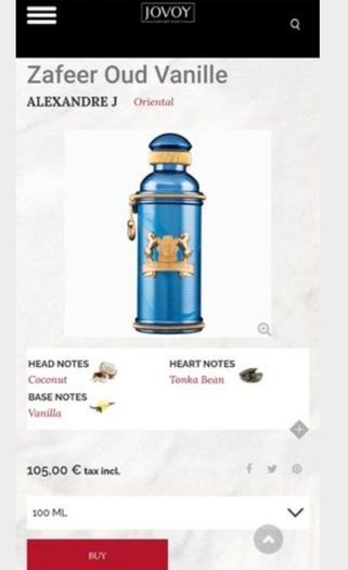 Alexandre J Zafeer Oud Vanillie EDP