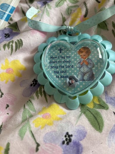 Baby boy crib keepsake