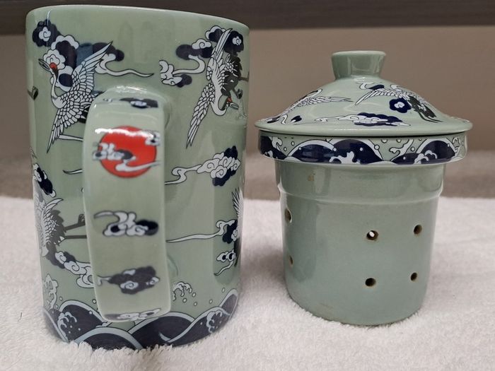 Vintage Chinese tea mug