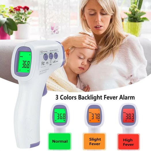 Digital Infrared Forehead Thermometer Room Non-Contact Temperature Gun For Adult