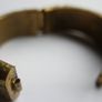Vintage 80s Bone & Brass Bangle: Chunky Boho Bracelet Image 7