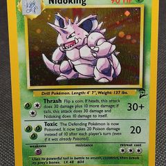 Nidoking 11/130 base set 2 pokemon card