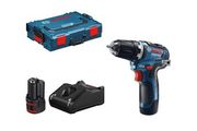 Bosch Professional 12V System GSR 12V-35 cordless screwdriver (2 x 3.0 Ah rechargeable batteries, 12 V, max. torque hard/soft: 35/20 Nm, in L-BOXX)